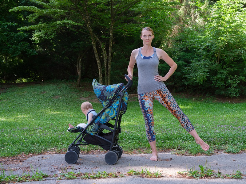 Fit mami z vozičkom